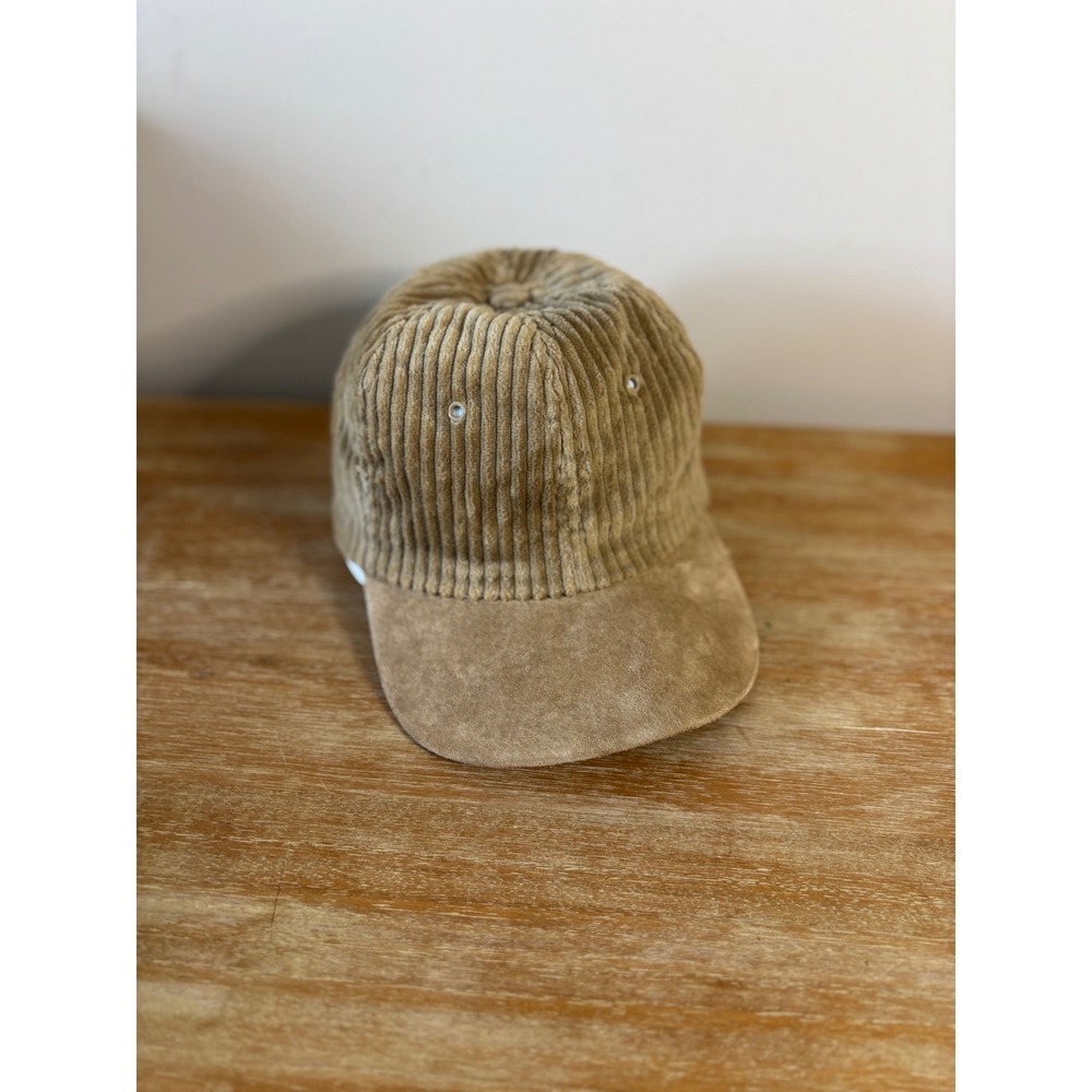 Broner Corduroy Suede Baseball Cap Tan One Size Made in USA
